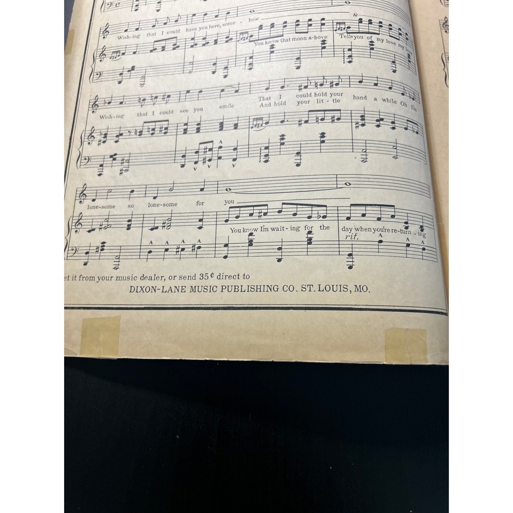 Call Me Back Pal O Mine Waltz Song 1921 Harold Dixon Lawrence Perricone - Picture 5 of 13